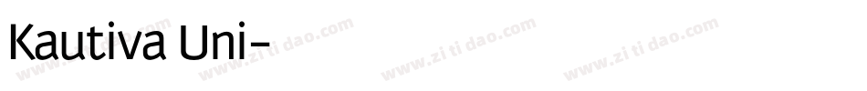 Kautiva Uni字体转换